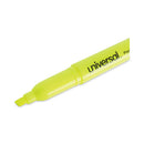 Pocket Highlighter Value Pack, Fluorescent Yellow Ink, Chisel Tip, Yellow Barrel, 36/pack