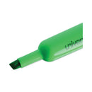 Desk Highlighters, Fluorescent Green Ink, Chisel Tip, Green Barrel, Dozen