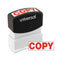 Message Stamp, Copy, Pre-inked One-color, Red