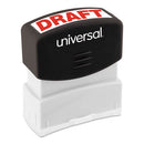 Message Stamp, Draft, Pre-inked One-color, Red