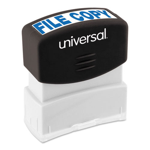 Message Stamp, File Copy, Pre-inked One-color, Blue