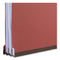 Eight-section Pressboard Classification Folders, 3" Expansion, 3 Dividers, 8 Fasteners, Legal Size, Red Exterior, 10/box