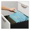 Six-section Pressboard Classification Folders, 2.5" Expansion, 2 Dividers, 6 Fasteners, Letter Size, Light Blue, 20/box