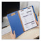 Six-section Pressboard Classification Folders, 2.5" Expansion, 2 Dividers, 6 Fasteners, Letter Size, Blue, 10/box