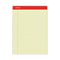 Perforated Ruled Writing Pads, Wide/legal Rule, Red Headband, 50 Canary-yellow 8.5 X 11.75 Sheets, Dozen