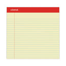 Perforated Ruled Writing Pads, Wide/legal Rule, Red Headband, 50 Canary-yellow 8.5 X 11.75 Sheets, Dozen