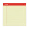 Perforated Ruled Writing Pads, Wide/legal Rule, Red Headband, 50 Canary-yellow 8.5 X 11.75 Sheets, Dozen