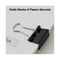 Binder Clips With Storage Tub, Mini, Black/silver, 60/pack