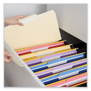 Top Tab File Folders, 1/3-cut Tabs: Center Position, Letter Size, 0.75" Expansion, Manila, 100/box