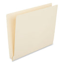 Deluxe Reinforced End Tab Folders, Straight Tabs, Letter Size, 0.75" Expansion, Manila, 100/box