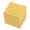 Deluxe Bright Color Hanging File Folders, Letter Size, 1/5-cut Tabs, Yellow, 25/box