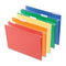 Deluxe Bright Color Hanging File Folders, Letter Size, 1/5-cut Tabs, Assorted Colors, 25/box