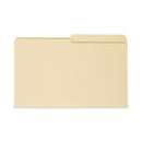 Top Tab File Folders, 1/2-cut Tabs: Assorted, Legal Size, 0.75" Expansion, Manila, 100/box