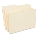 Top Tab File Folders, 1/2-cut Tabs: Assorted, Legal Size, 0.75" Expansion, Manila, 100/box