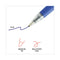 Comfort Grip Ballpoint Pen, Retractable, Medium 1 Mm, Blue Ink, Clear Barrel, Dozen