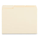 Top Tab File Folders, 1/3-cut Tabs: Assorted, Letter Size, 0.75" Expansion, Manila, 50/box