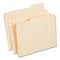 Top Tab File Folders, 1/3-cut Tabs: Assorted, Letter Size, 0.75" Expansion, Manila, 50/box