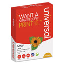 30% Recycled Copy Paper, 92 Bright, 20 Lb Bond Weight, 8.5 X 11, White, 500 Sheets/ream, 10 Reams/carton