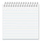 Wirebound Memo Pad With Coil-lock Wire Binding, Narrow Rule, Orange Cover, 50 White 3 X 5 Sheets, 12/pack