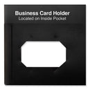 Two-pocket Plastic Folders, 100-sheet Capacity, 11 X 8.5, Black, 10/pack