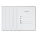 Clear View Report Cover With Slide-on Binder Bar, Clear/clear, 25/pack