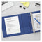 Slant D-ring View Binder, 3 Rings, 0.5" Capacity, 11 X 8.5, Navy Blue