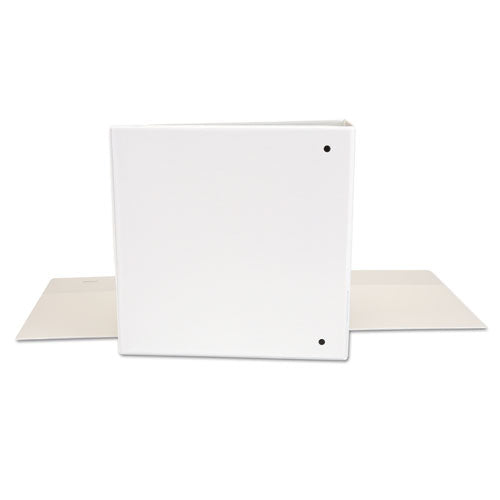 Deluxe Round Ring View Binder, 3 Rings, 2" Capacity, 11 X 8.5, White