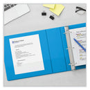 Slant D-ring View Binder, 3 Rings, 2" Capacity, 11 X 8.5, Light Blue