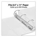 Slant D-ring View Binder, 3 Rings, 3" Capacity, 11 X 8.5, White