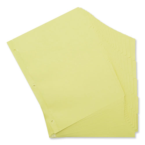 Self-tab Index Dividers, 5-tab, 11 X 8.5, Buff, 36 Sets