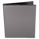 Economy Round Ring View Binder, 3 Rings, 0.5" Capacity, 11 X 8.5, Black