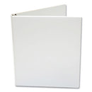 Economy Round Ring View Binder, 3 Rings, 0.5" Capacity, 11 X 8.5, White, 12/carton