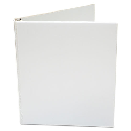 Economy Round Ring View Binder, 3 Rings, 0.5" Capacity, 11 X 8.5, White