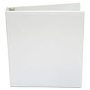 Economy Round Ring View Binder, 3 Rings, 1" Capacity, 11 X 8.5, White