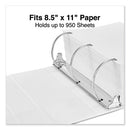 Slant D-ring View Binder, 3 Rings, 5" Capacity, 11 X 8.5, White