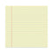 Glue Top Pads, Wide/legal Rule, 50 Canary-yellow 8.5 X 11 Sheets, Dozen