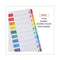 Deluxe Table Of Contents Dividers For Printers, 10-tab, 1 To 10; Table Of Contents, 11 X 8.5, White, 6 Sets