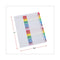 Deluxe Table Of Contents Dividers For Printers, 31-tab, 1 To 31, 11 X 8.5, White, 1 Set