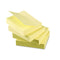 Recycled Self-stick Note Pads, 1.5" X 2", Yellow, 100 Sheets/pad, 12 Pads/pack