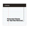 Premium Ruled Writing Pads With Heavy-duty Back, Wide/legal Rule, Black Headband, 50 White 8.5 X 11 Sheets, 6/pack