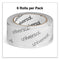 Heavy-duty Acrylic Box Sealing Tape, 3" Core, 1.88" X 54.6 Yds, Clear, 6/pack