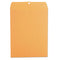 Kraft Clasp Envelope, #93, Square Flap, Clasp/gummed Closure, 9.5 X 12.5, Brown Kraft, 100/box