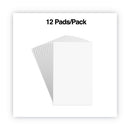 Scratch Pads, Unruled, 5 X 8, White, 100 Sheets, 12/pack