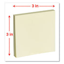 Self-stick Note Pads, 3" X 3", Yellow, 100 Sheets/pad, 12 Pads/pack