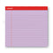 Colored Perforated Ruled Writing Pads, Wide/legal Rule, 50 Assorted Color 8.5 X 11.75 Sheets, 6/pack