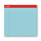 Colored Perforated Ruled Writing Pads, Wide/legal Rule, 50 Blue 8.5 X 11 Sheets, Dozen