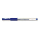 Comfort Grip Gel Pen, Stick, Medium 0.7 Mm, Blue Ink, Clear Barrel, Dozen