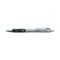 Comfort Grip Gel Pen, Retractable, Medium 0.7 Mm, Black Ink, Silver Barrel, Dozen