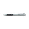 Comfort Grip Gel Pen, Retractable, Medium 0.7 Mm, Black Ink, Silver Barrel, Dozen