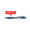 Comfort Grip Gel Pen, Retractable, Medium 0.7 Mm, Blue Ink, Translucent Blue Barrel, Dozen